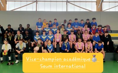 Vice-Champion acadméique – Minimes futsal. Bravo